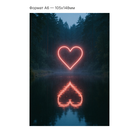 Интерактивная открытка с NFC "Отражение любви", ISBC, арт. 121-64483