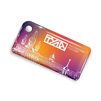 Брелок ISBC с функционалом карты "Тройка"  "Тульский кремль; Успенский собор" арт. 121-22069