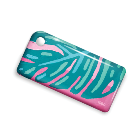 Брелок ISBC "Краснодар - ЕТК-онлайн" "Городские джунгли; Лист пальмы", арт. 121-21698