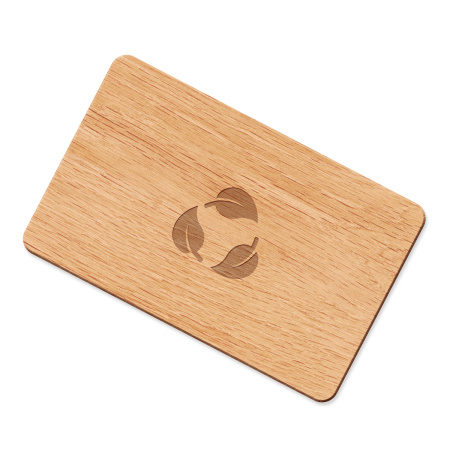 NFC визитка из дерева ISBC "Есть контакт", карта, арт. 006-60434