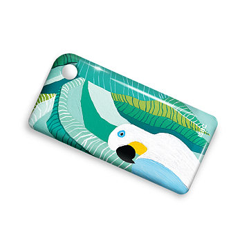 Брелок ISBC с функционалом карты "Тройка" "Городские джунгли; Попугай" арт. 121-21237