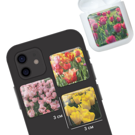 3D стикеры ISBC для девушек Тюльпаны