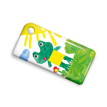 Брелок ISBC с функционалом карты "Тройка" "Детские рисунки; Лягушка" арт. 121-32061