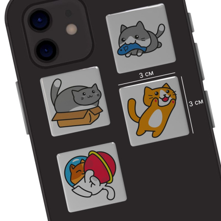 3D-стикеры ISBC с игривыми котиками