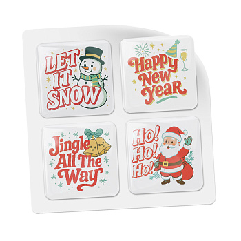 3D стикеры ISBC к Новому году, набор Let it snow