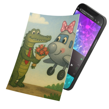 Интерактивная открытка с NFC "Романтика без границ", ISBC, арт. 121-61523