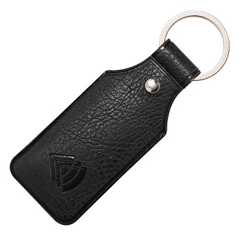 Чехол для брелока «Тройка», ключа домофона ПИК, экокожа Desert, черный
