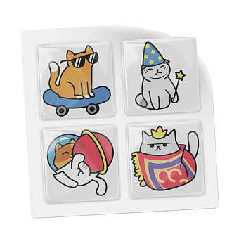 3D-стикеры ISBC с крутыми котиками