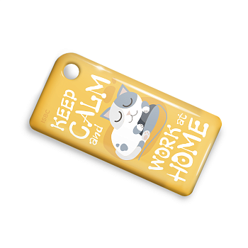 Брелок ISBC с функционалом карты "Тройка" "Keep calm and work at home" арт. 19792