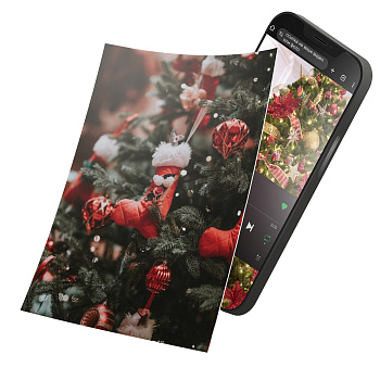 Интерактивная открытка с NFC "Новогоднее украшение", ISBC, арт. 121-62814