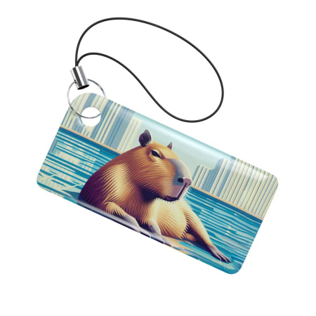 Брелок ISBC Тройка капибара лежащая на боку