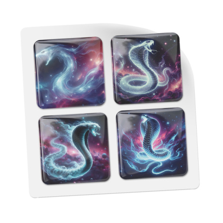 3D-стикеры ISBC "Змеи; Созвездия змей", 4 шт., арт. 006-57310