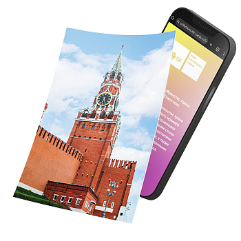 Интерактивная открытка с NFC "Спасская башня Московского Кремля", ISBC, арт. 121-61499