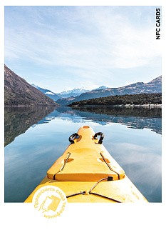 Интерактивная открытка NFC CARDS "Mood; Kayak on the lake", арт. 121-24515