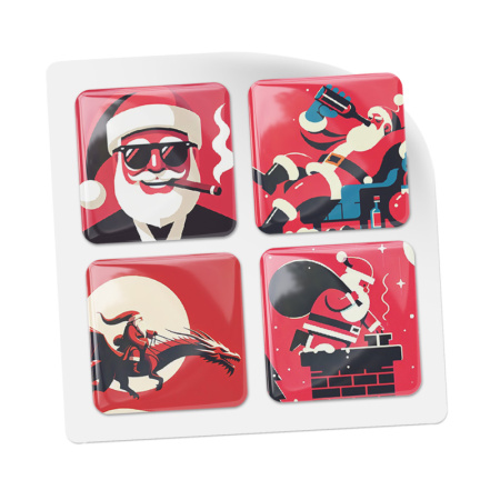 3D-стикеры ISBC новогодние с плохим Сантой