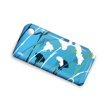 Брелок ISBC с функционалом карты "Тройка" "Городские джунгли; Гвоздика" арт. 121-21235