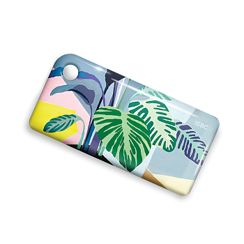 Брелок ISBC "Краснодар - ЕТК-онлайн" "Городские джунгли; Диффенбахия", арт. 121-21696