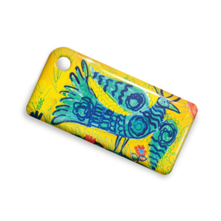 Брелок ISBC с функционалом карты "Тройка" "Детские рисунки; Птица" арт. 121-22302