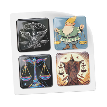 3D-стикеры ISBC "Знаки зодиака; Весы", 4 шт., арт. 006-57256