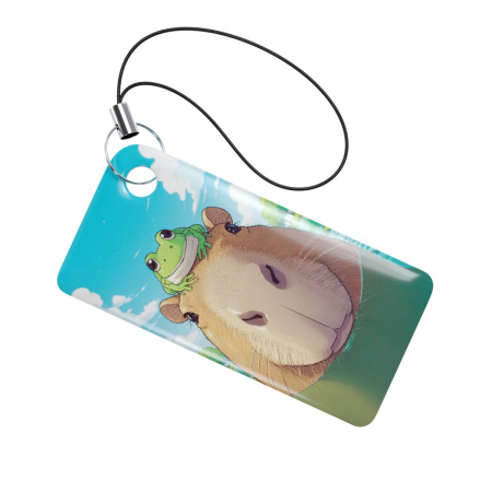 Брелок ISBC «Тройка» «Капибара; С лягушкой на голове» Брелок ISBC Тройка капибара с лягушкой на голове