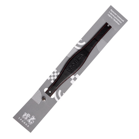 Браслет кожаный с функционалом карты «Тройка», черный, арт. 006-21007