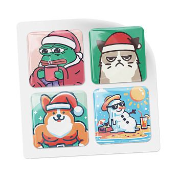 3D-стикеры ISBC на телефон новогодние с мемами