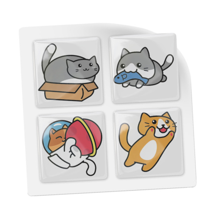 3D-стикеры ISBC с игривыми котиками