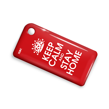 Брелок ISBC с функционалом карты "Тройка" "COVID 19 STAY HOME" арт. 19789