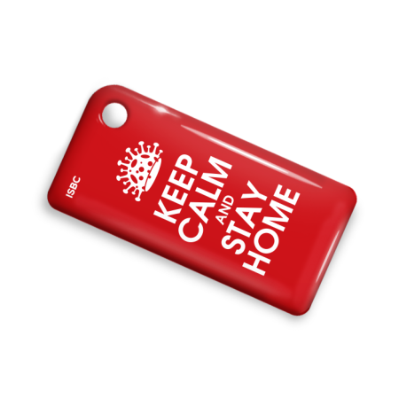 Брелок ISBC с функционалом карты "Тройка" "COVID 19 STAY HOME" арт. 19789