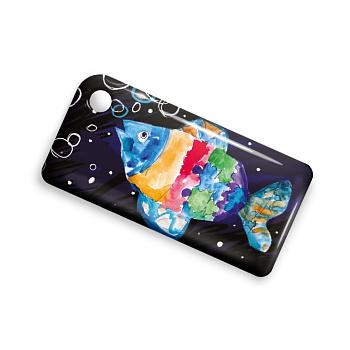 Брелок ISBC с функционалом карты "Тройка" "Детские рисунки; Рыбка" арт. 121-32059