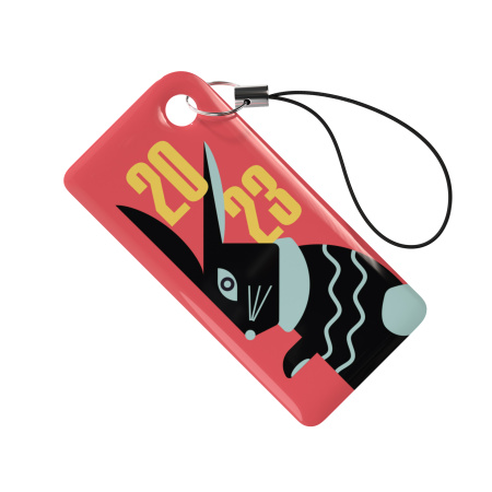 Брелок ISBC с функционалом карты "Тройка" "Год кролика 2023" арт. 121-44983