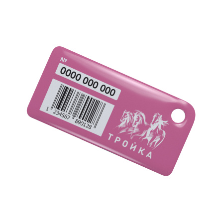 Брелок ISBC с функционалом карты "Тройка" "Городские джунгли; Алоэ" арт. 121-45685