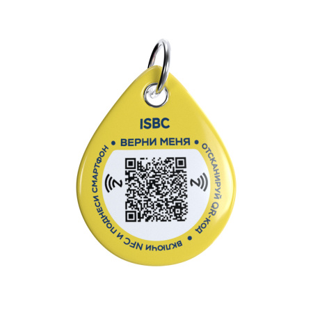 Адресник ISBC "Красочный кот", размер M, арт. 006-56926