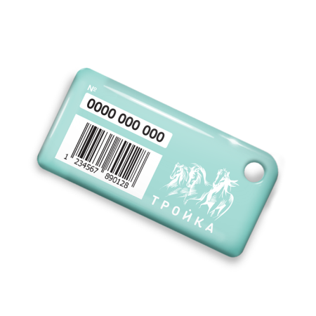 Брелок ISBC с функционалом карты "Тройка" "Городские джунгли; Тропики" арт. 121-21233