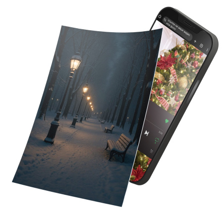 Интерактивная открытка с NFC "Зима в городе", ISBC, арт. 121-62812