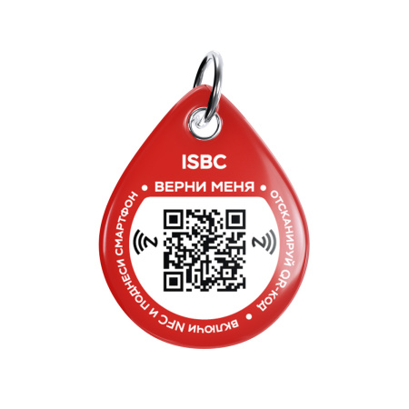 Адресник ISBC "Наглая морда кота", размер M, арт. 006-59489