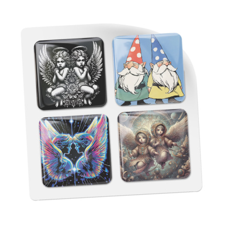 3D-стикеры ISBC "Знаки зодиака; Близнецы", 4 шт., арт. 006-57246