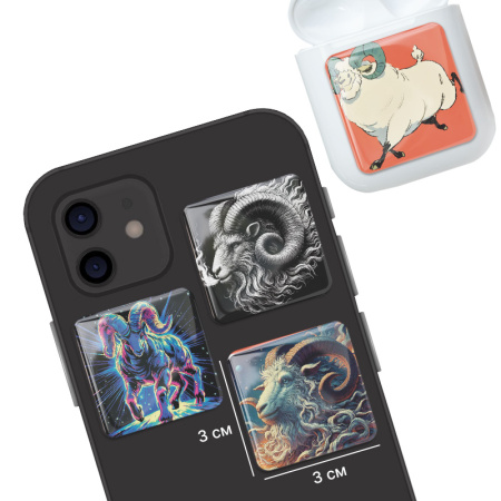 3D-стикеры ISBC "Знаки зодиака; Овен", 4 шт., арт. 006-57248 3D-стикеры ISBC "Знаки зодиака; Овен", 4 шт., арт. 006-57248