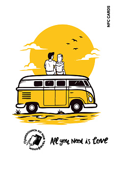 Интерактивная открытка NFC CARDS "Love; All you need is love (sunshine)" арт. 121-24492