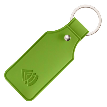 Чехол для брелока «Тройка», ПИК, экокожа Soft-Touch, салатовый