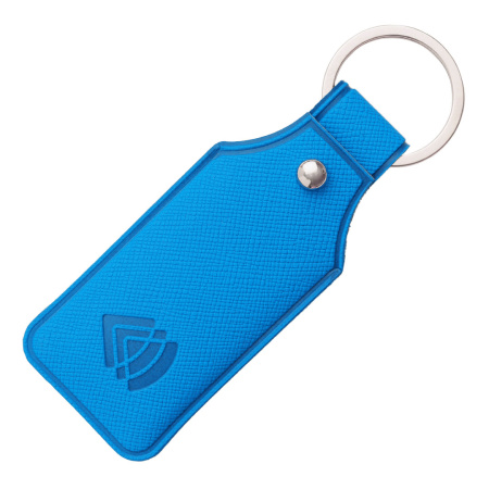 Чехол для карты брелока «Тройка» голубой – купить