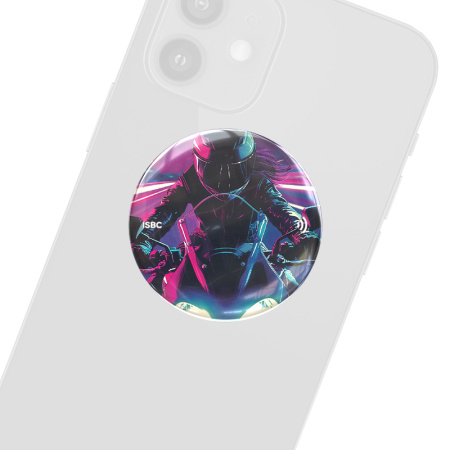 NFC-визитка ISBC «Черный байкер», стикер - купить