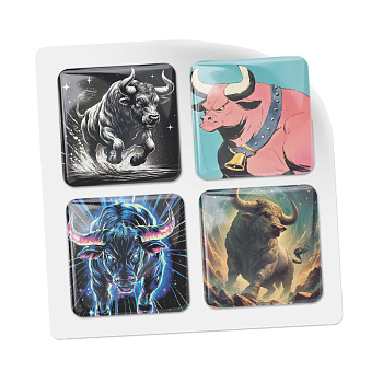 3D-стикеры ISBC "Знаки зодиака; Телец", 4 шт., арт. 006-57244