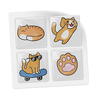 3D-стикеры ISBC с рыжими котиками