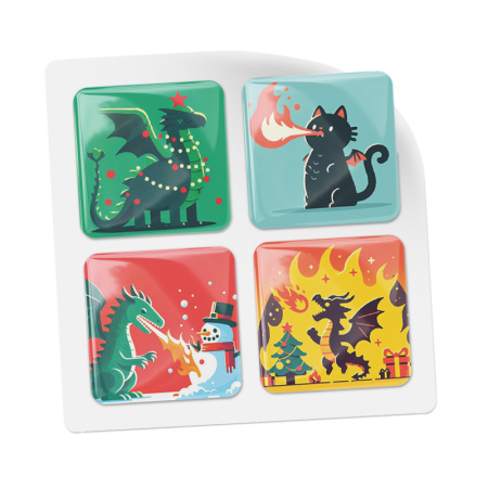 3D-стикеры ISBC новогодние с праздничным драконом