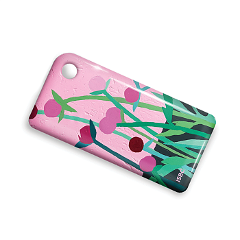 Брелок ISBC "Краснодар - ЕТК-онлайн" "Городские джунгли; Пион", арт. 121-21693