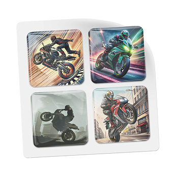 3D-стикеры ISBC для мужчин, набор Стритфайтер