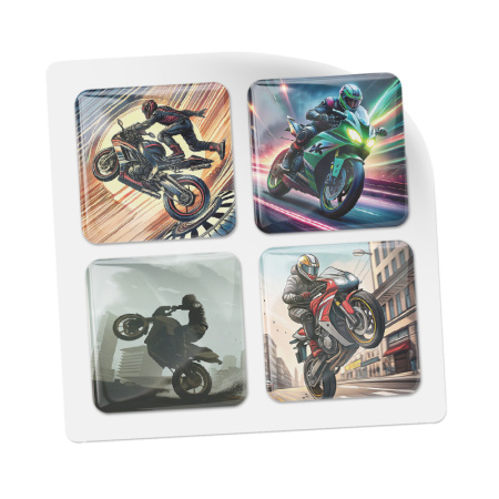 3D-стикеры ISBC для мужчин, набор Стритфайтер