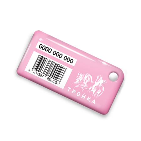 Брелок ISBC с функционалом карты "Тройка" "Городские джунгли; Пион" арт. 121-21242