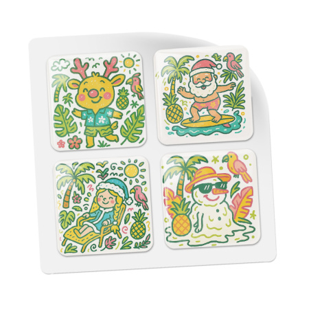 3D стикеры ISBC к Новому году, набор Гавайская вечеринка